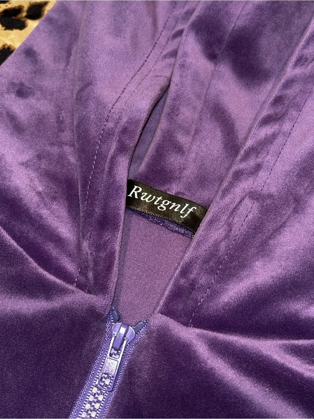 Rwtgnlf Girl’s Purple Velour Tracksuit Set